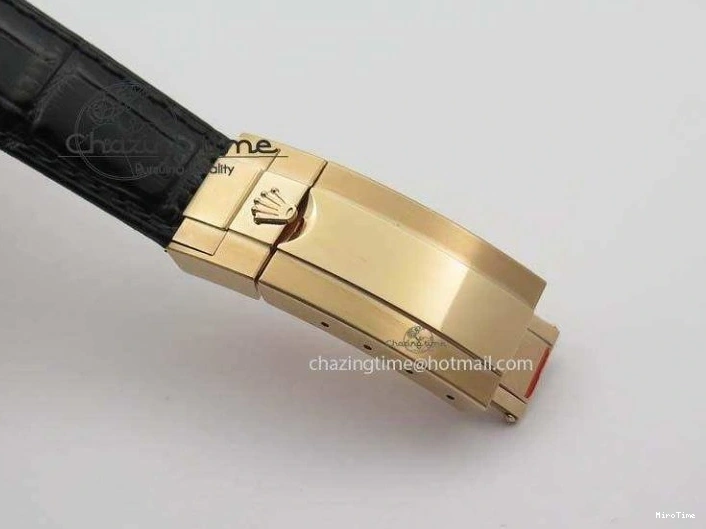 MiroTime 0315 Daytona 116515 Noob 1:1 Best Edition RG Black Dial On Black Leather Strap A NewStyle 3789